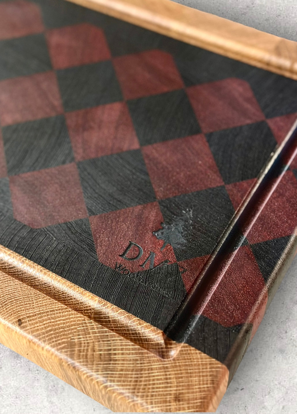 Harlequin End Grain Cutting Board