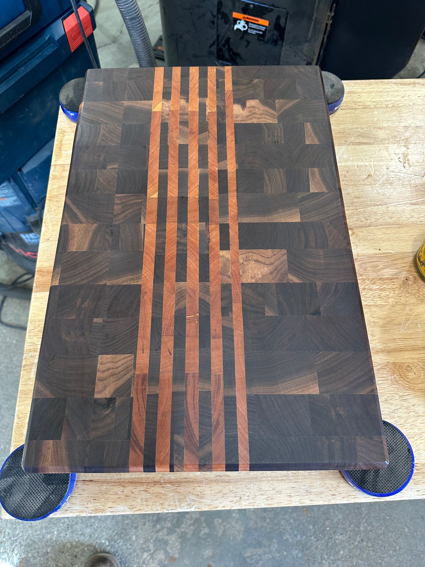 Walnut with Cherry Strips