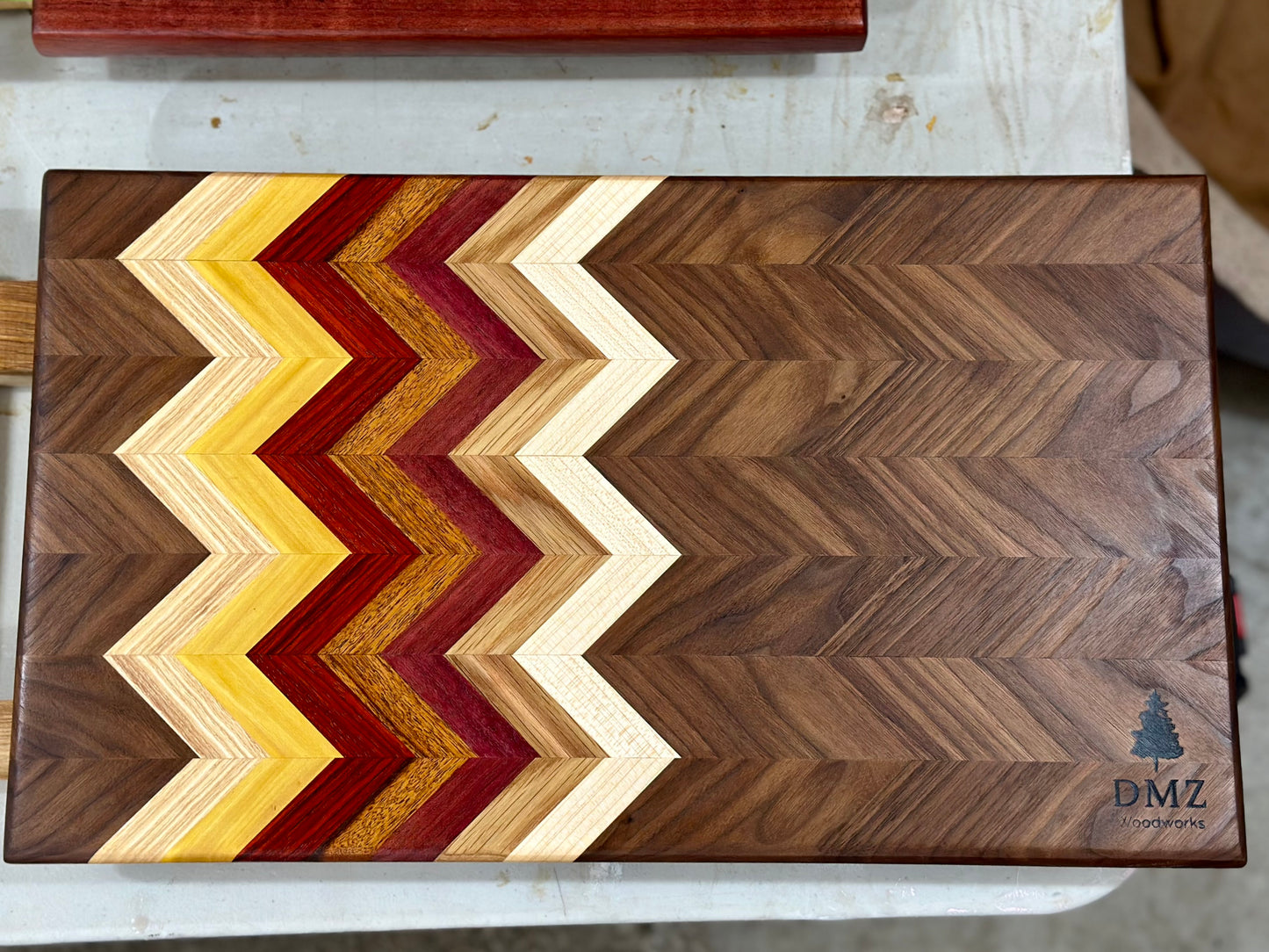 Chevron Edge Grain Board