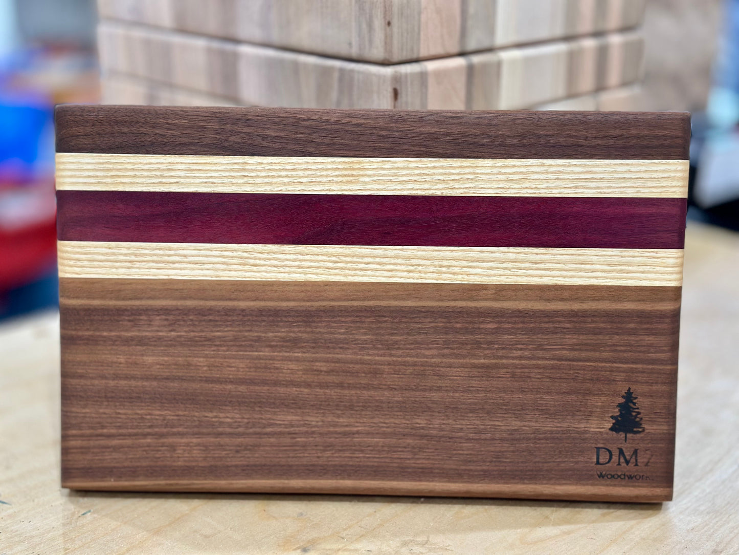 Purple heart, Ash and Walnut